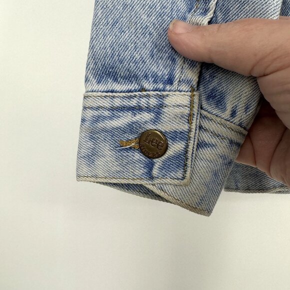 Lee Vintage 90's Denim Jacket White Label Youth Size Small - Picture 8 of 8